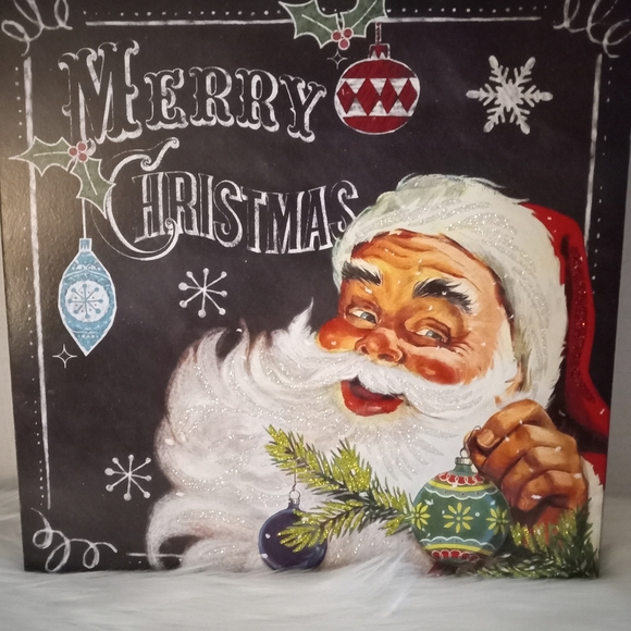 Santa Painting 12x12 perfect for small spaces. - Picture 2 of 3